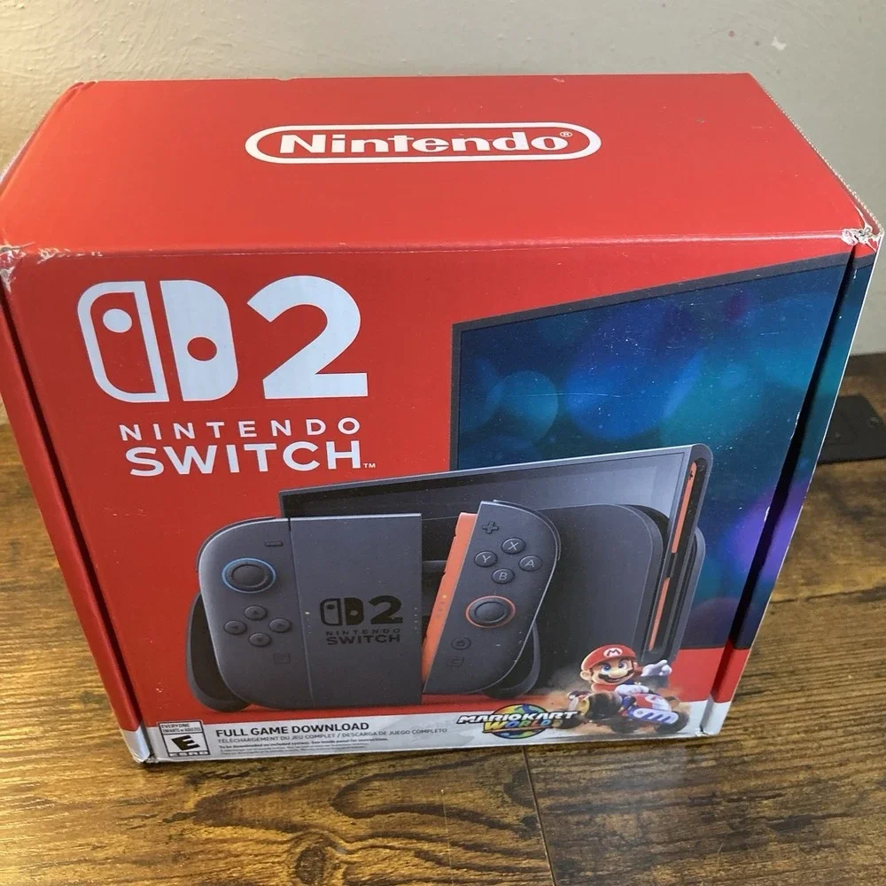 Nintendo Switch 2 Mario Kart Bundle EMPTY BOX ONLY + Guidelines & Holiday Guide